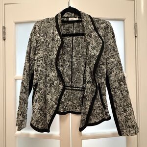 Vince Monochrome Textured Blazer